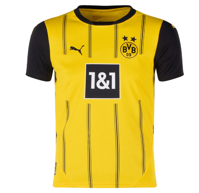 Puma BVB Borussia Dortmund 2024-25 Youth Home Soccer Jersey - Yellow/Black