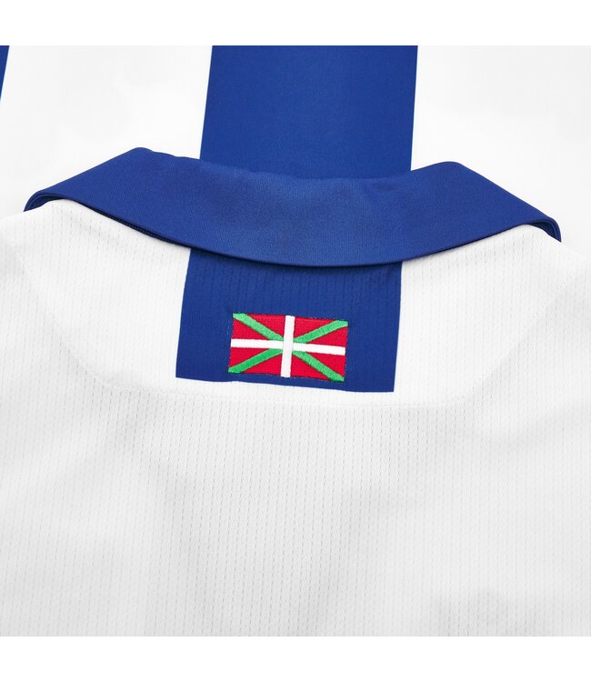 Macron Macron Real Sociedad 2024 - 25 Authentic Home Jersey - White/Loyal Blue