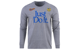 Nike FC Barcelona 2024 LS JDI Tee Shirt - Heathered Grey
