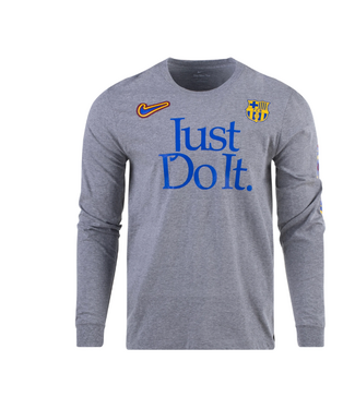 Nike Nike FC Barcelona 2024 LS JDI Tee Shirt - Heathered Grey