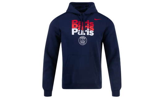 Nike PSG Paris Saint Germain 2024 Club Fleece Hoodie - Dark Navy Blue