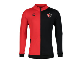 Charly Atlas 2024-25 Full Zip Training Jacket - Black/Red