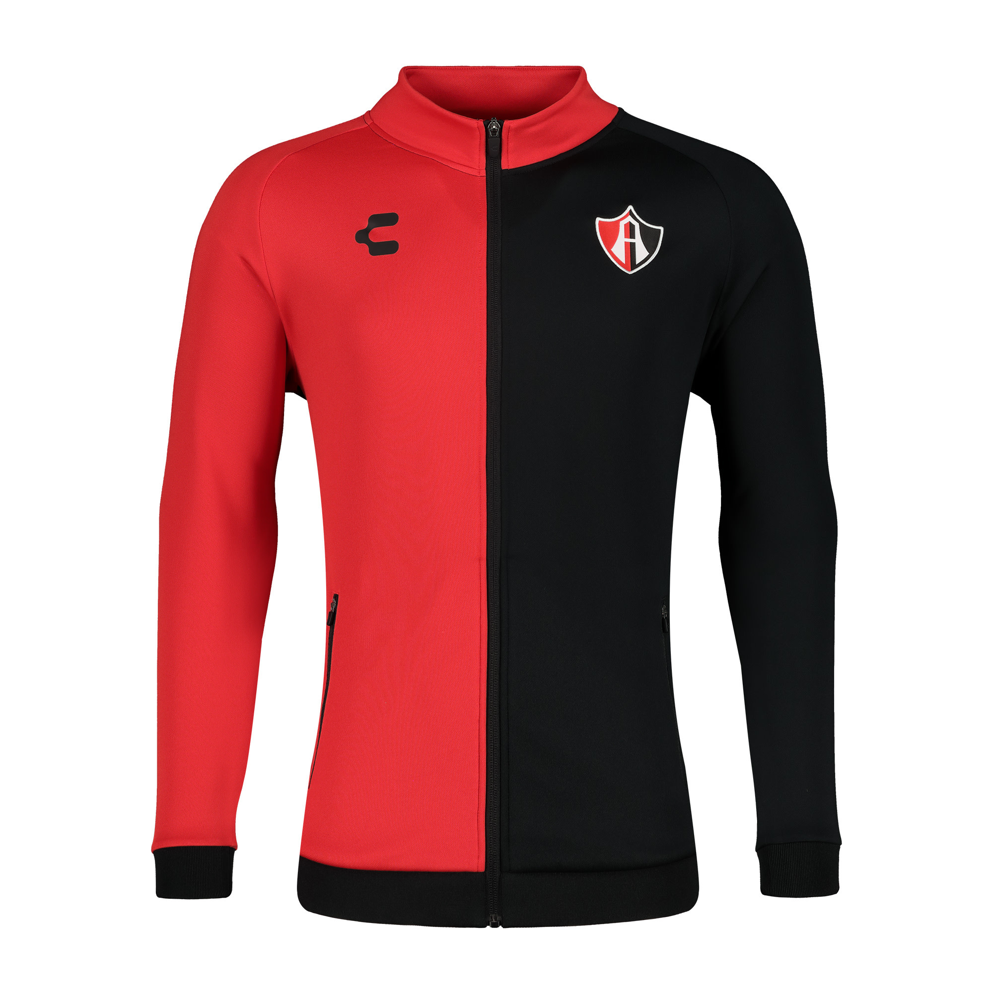 Charly Atlas 2024-25 Full Zip Training Jacket - Black/Red