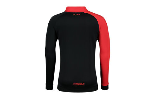 Charly Atlas 2024-25 Full Zip Training Jacket - Black/Red