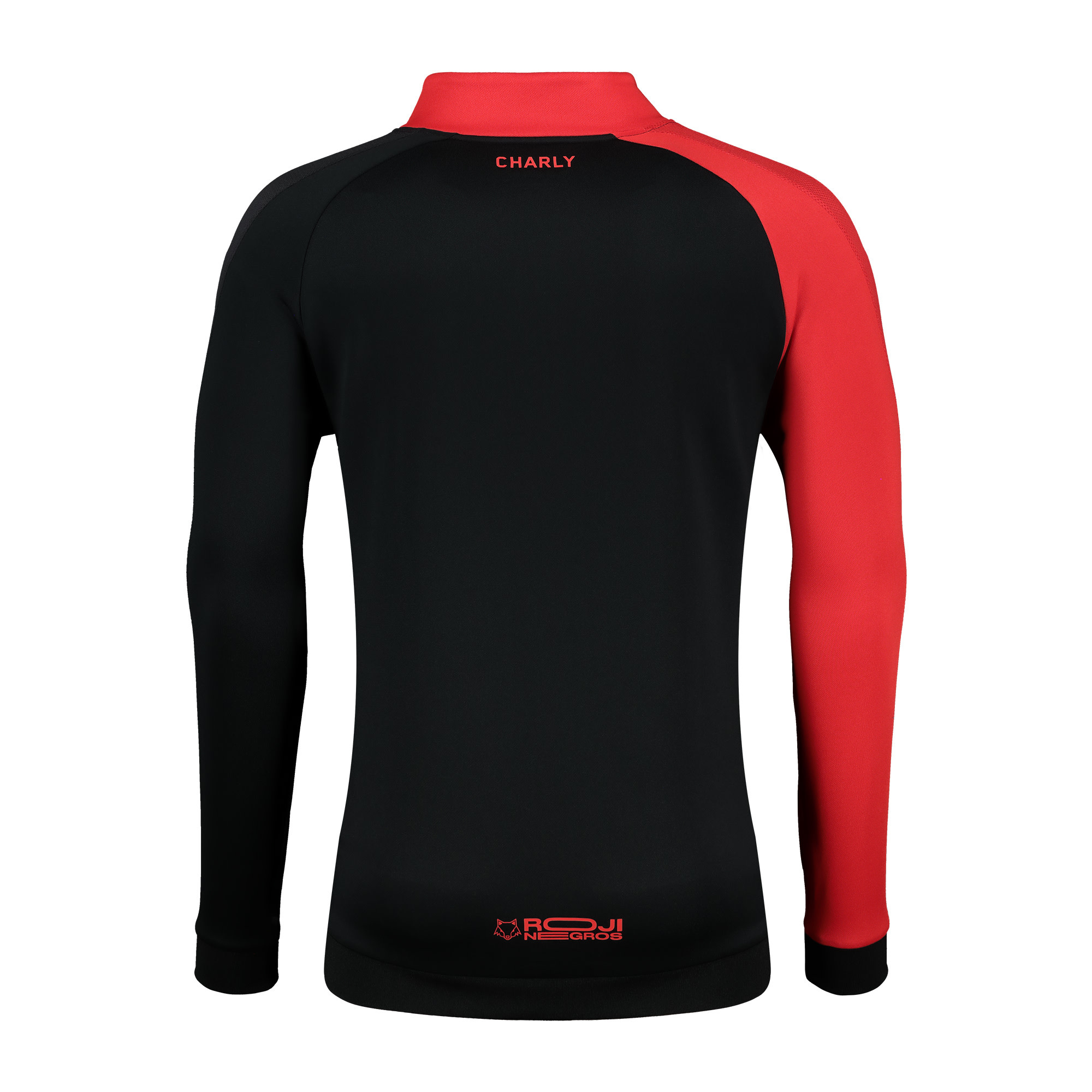 Charly Atlas 2024-25 Full Zip Training Jacket - Black/Red