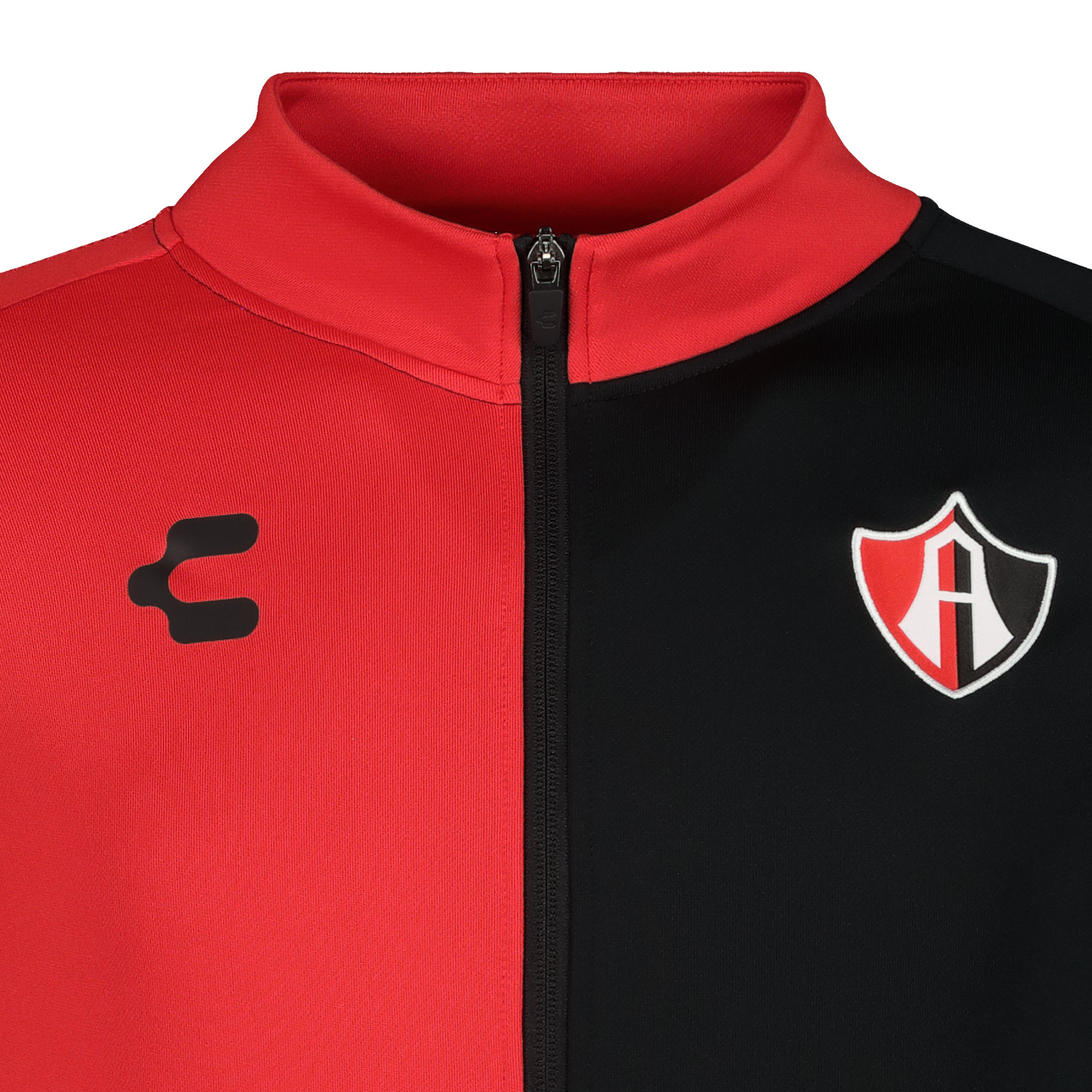 Charly Atlas 2024-25 Full Zip Training Jacket - Black/Red