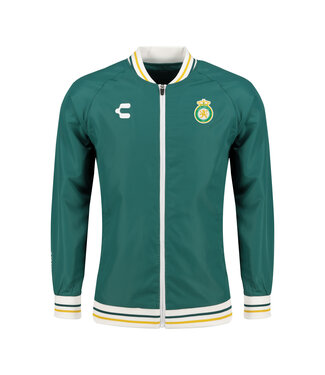 Charly Charly Leon 2024-25 Full Zip Bomber Jacket - Green/Gold