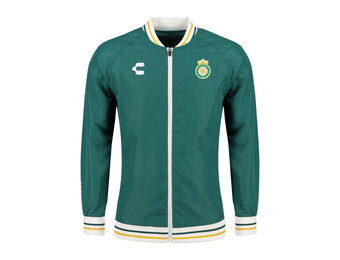 Charly Leon 2024-25 Full Zip Bomber Jacket - Green/Gold