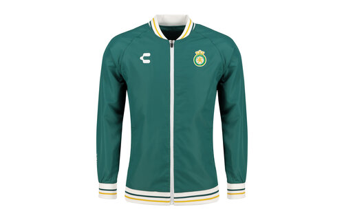 Charly Leon 2024-25 Full Zip Bomber Jacket - Green/Gold
