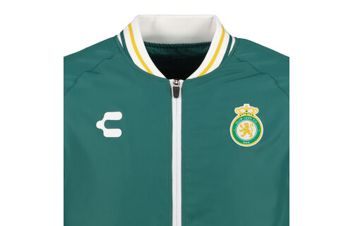 Charly Leon 2024-25 Full Zip Bomber Jacket - Green/Gold
