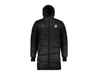 Charly Santos 2024-25 Full Zip Puffy WInter Coach Jacket - Black