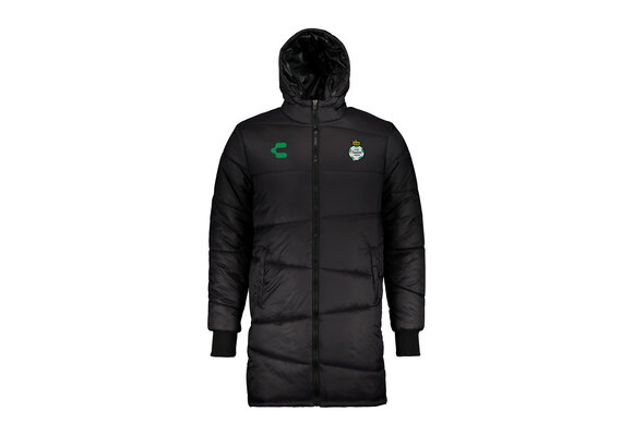 Charly Santos 2024-25 Full Zip Puffy WInter Coach Jacket - Black
