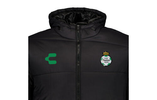 Charly Santos 2024-25 Full Zip Puffy WInter Coach Jacket - Black