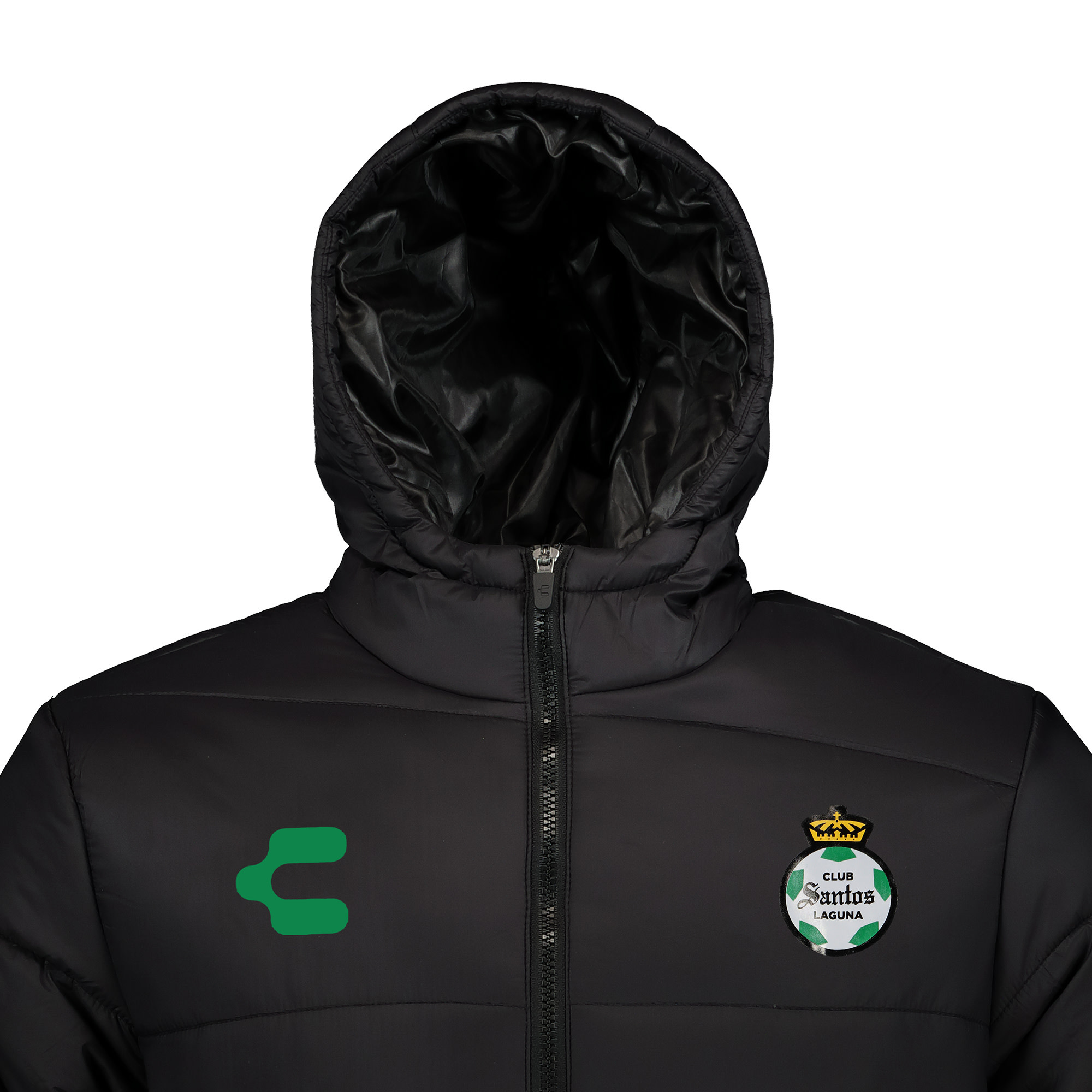 Charly Santos 2024-25 Full Zip Puffy WInter Coach Jacket - Black