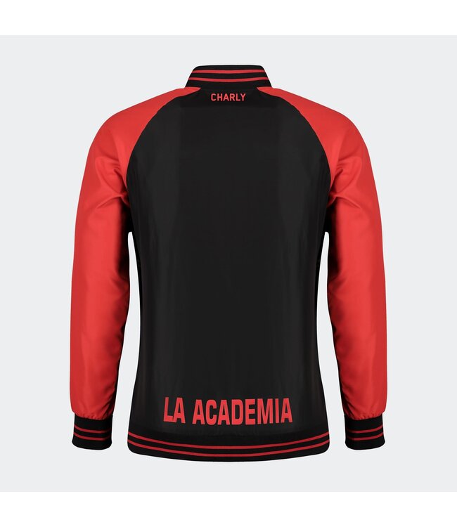 Charly Charly Atlas 2024-25 Full Zip Bomber Jacket - Red/Black