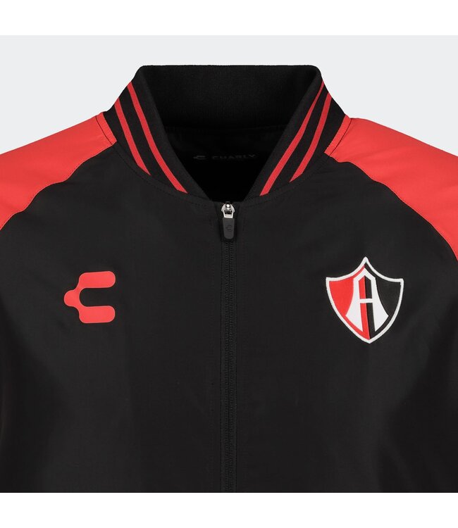 Charly Charly Atlas 2024-25 Full Zip Bomber Jacket - Red/Black