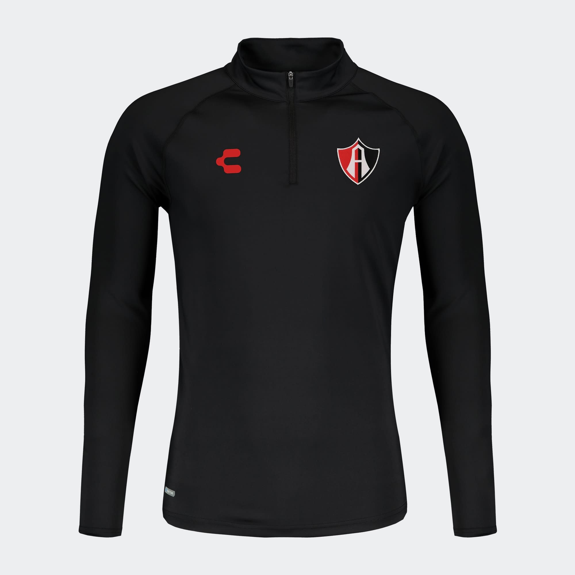 Charly Atlas FC 2024-25 Training 1/4 Zip Pullover Top - Black/Red