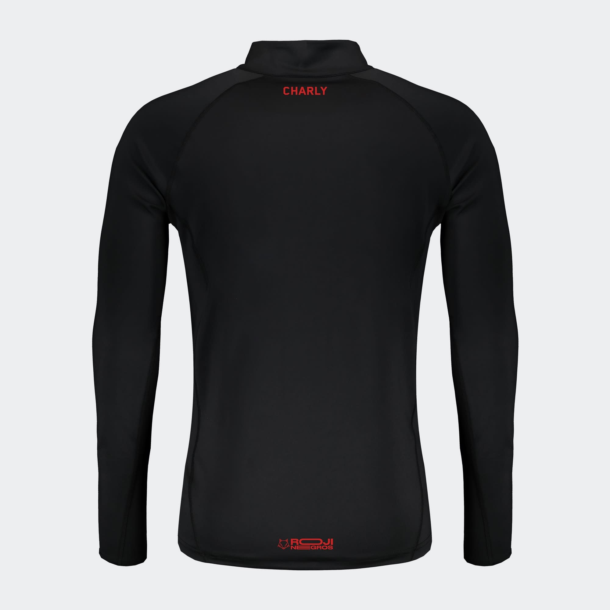 Charly Atlas FC 2024-25 Training 1/4 Zip Pullover Top - Black/Red