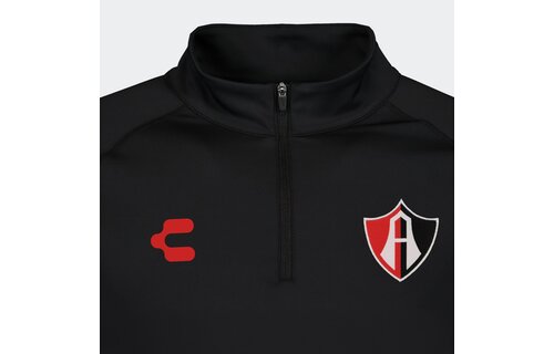 Charly Atlas FC 2024-25 Training 1/4 Zip Pullover Top - Black/Red