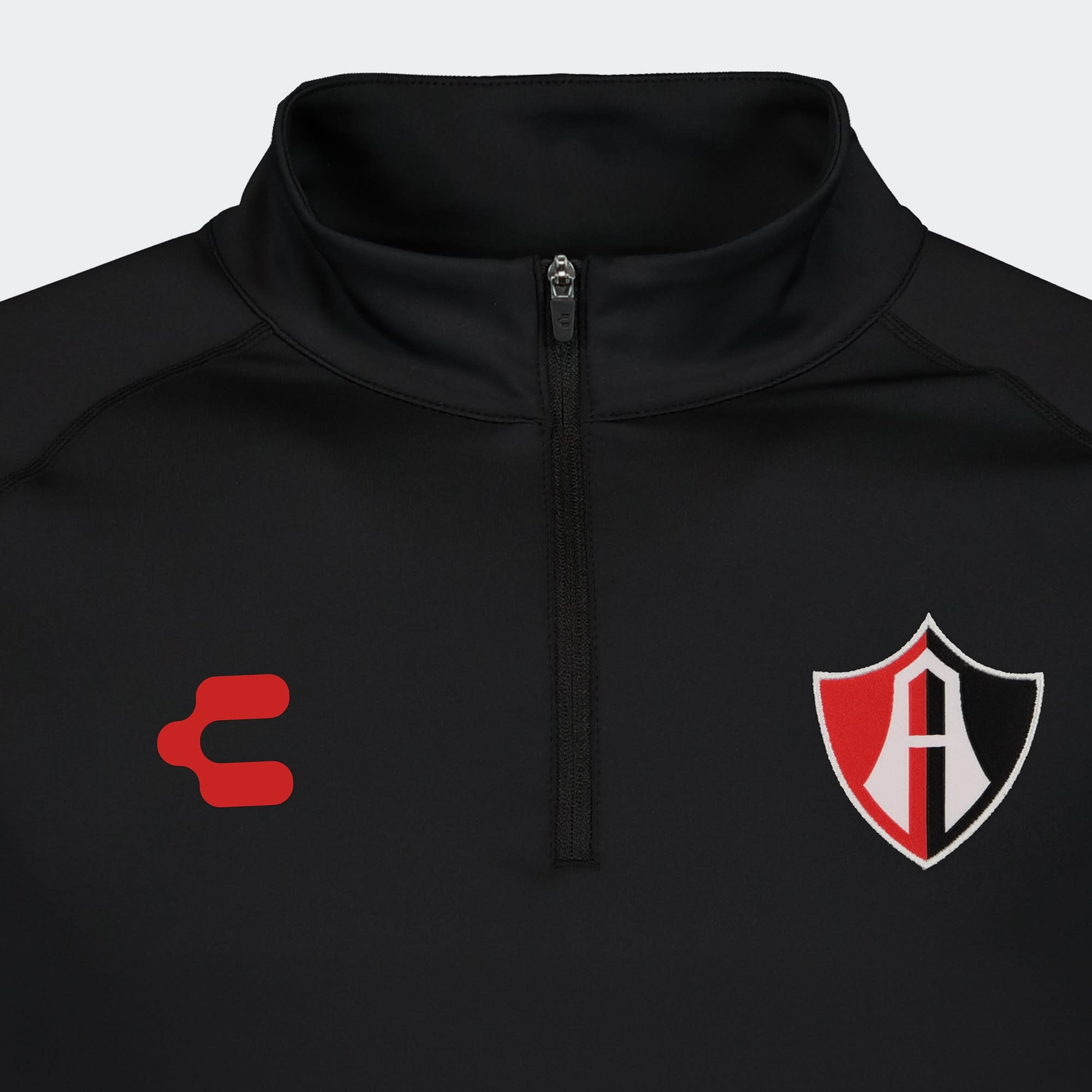 Charly Atlas FC 2024-25 Training 1/4 Zip Pullover Top - Black/Red