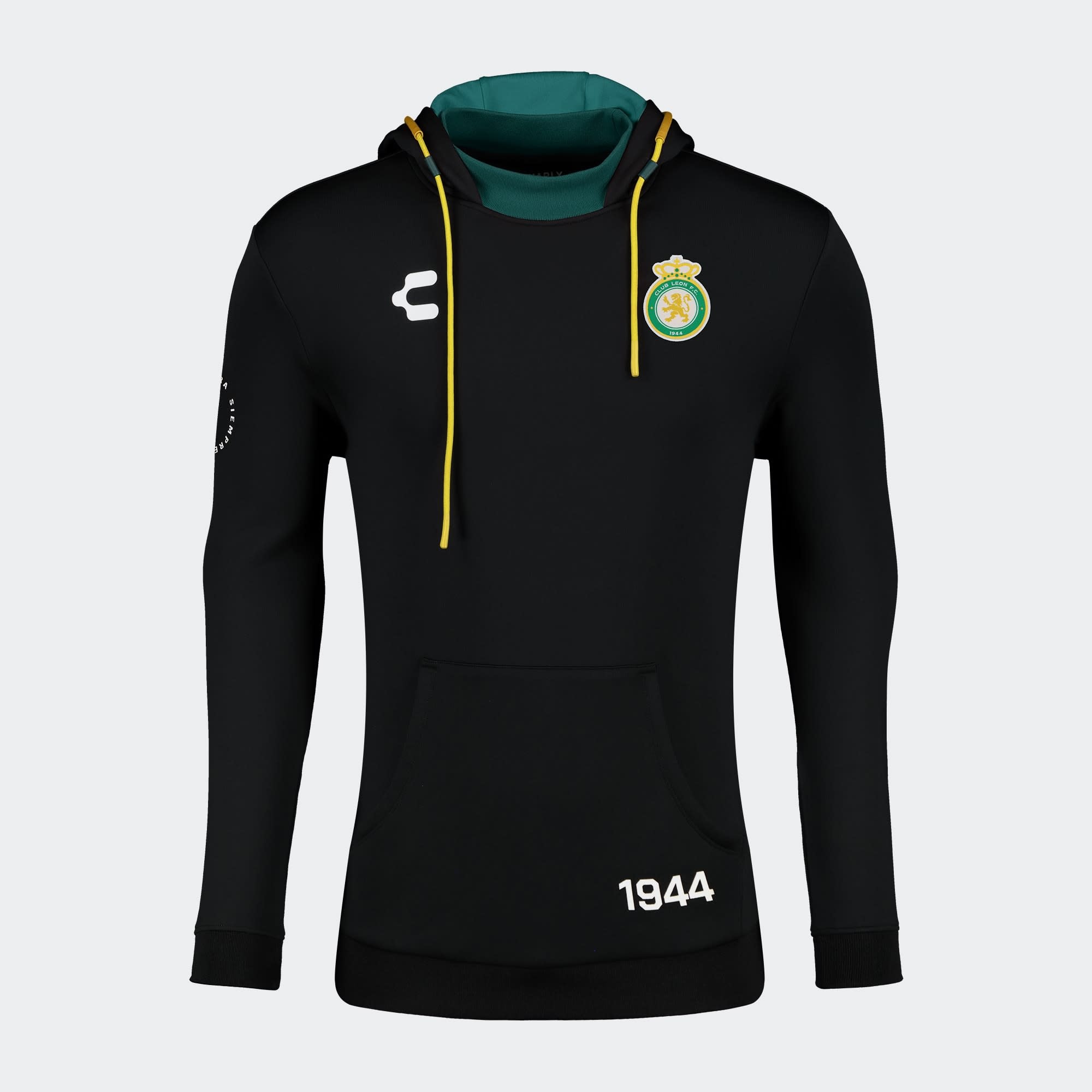 Charly Club Leon 2024-25 Pullover Hoodie - Black/Green/Gold