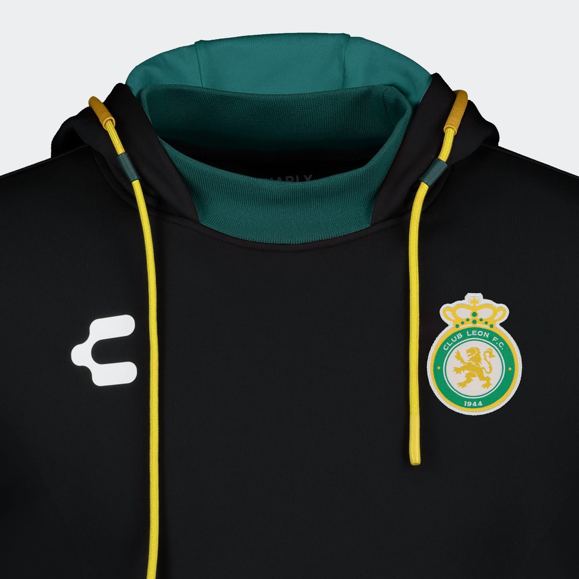 Charly Club Leon 2024-25 Pullover Hoodie - Black/Green/Gold