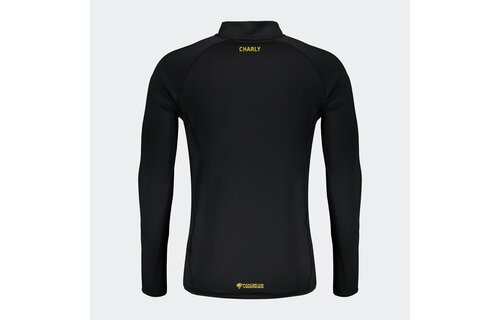 Charly Club Leon 2024-25 Training 1/4 Zip Pullover Top - Black/Green/Gold
