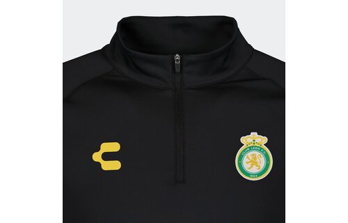 Charly Club Leon 2024-25 Training 1/4 Zip Pullover Top - Black/Green/Gold