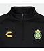 Charly Charly Club Leon 2024-25 Training 1/4 Zip Pullover Top - Black/Green/Gold