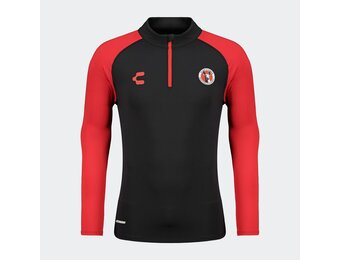 Charly Xolos 2024-25 Training 1/4 Zip Pullover Top - Black/Red