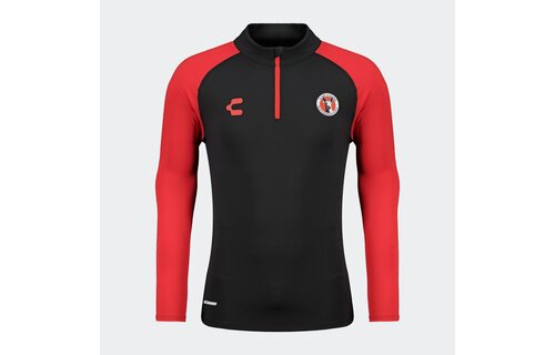Charly Xolos 2024-25 Training 1/4 Zip Pullover Top - Black/Red