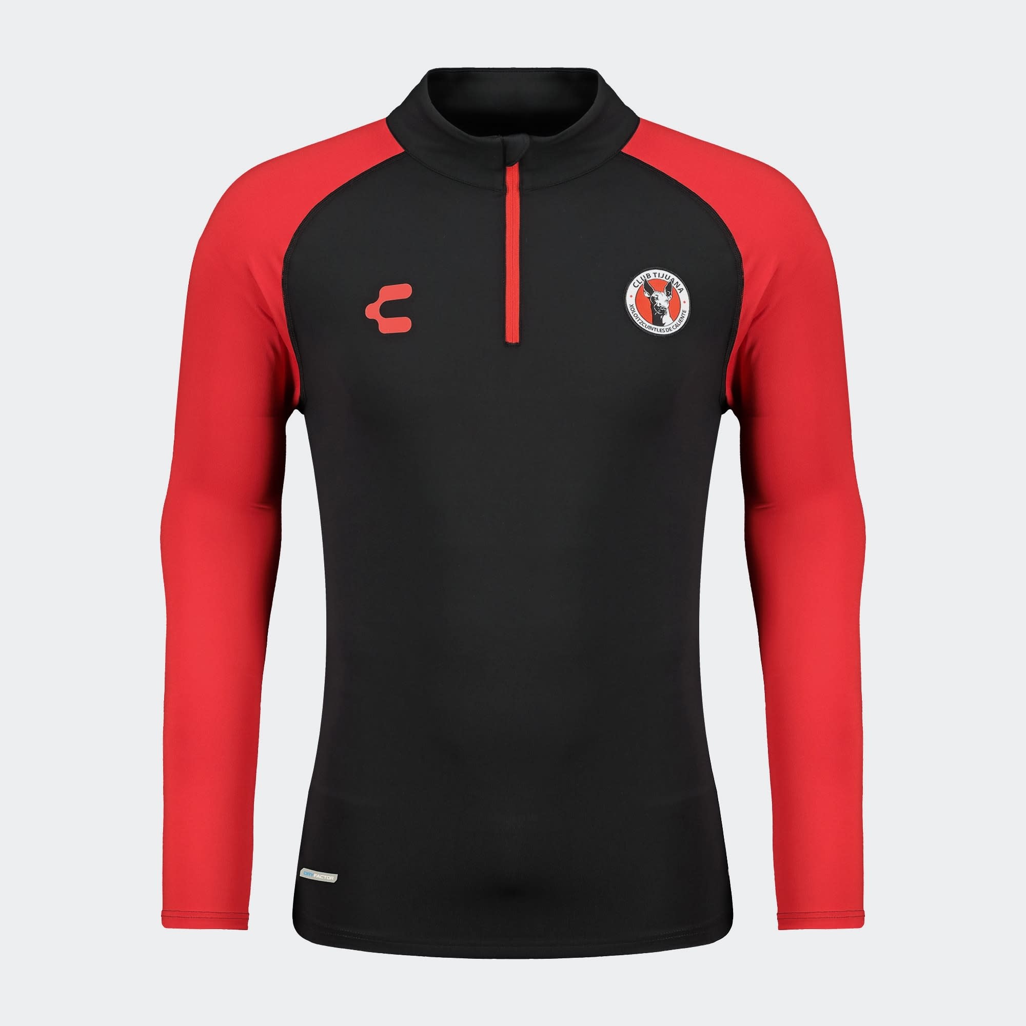Charly Xolos 2024-25 Training 1/4 Zip Pullover Top - Black/Red