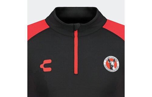 Charly Xolos 2024-25 Training 1/4 Zip Pullover Top - Black/Red