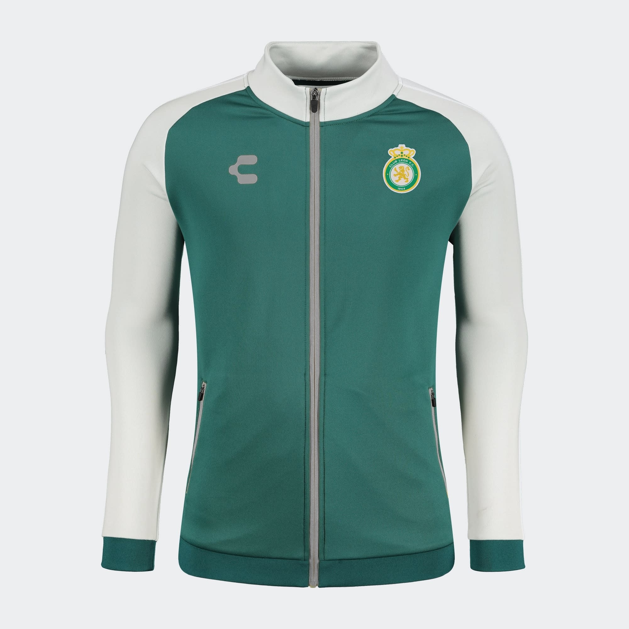 Charly Club Leon 2024-25 Full Zip Training Jacket - Green/Grey/White
