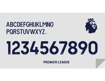 Premier League 2024 Official Nameset ( Name and Number Set)