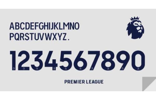 Premier League 2024 Official Nameset ( Name and Number Set)