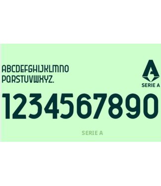 Uni-Sport Serie A 2024 Official Nameset ( Name and Number Set)