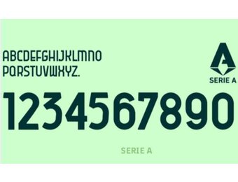 Serie A 2024 Official Nameset ( Name and Number Set)