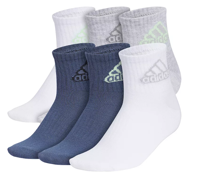 adidas  Kids Superlite Classic Quarter Socks ( 6 Pack)