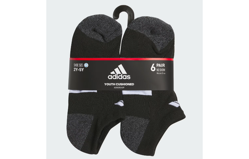 adidas  Kids Athletic Cushioned No-Show Socks ( 6 Pack)