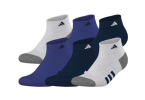 adidas Kids Athletic Cushioned Low Cut Socks ( 6 Pack)