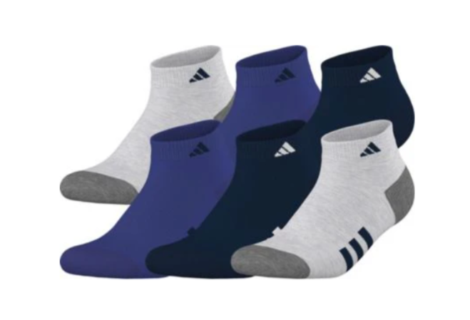 adidas Kids Athletic Cushioned Low Cut Socks ( 6 Pack)
