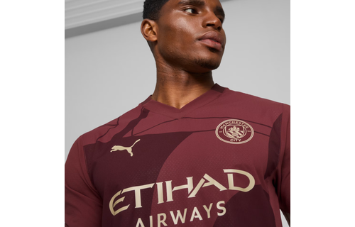 Puma Manchester City 2024 -25 Authentic Third Jersey - Light Blue/Marine Blue