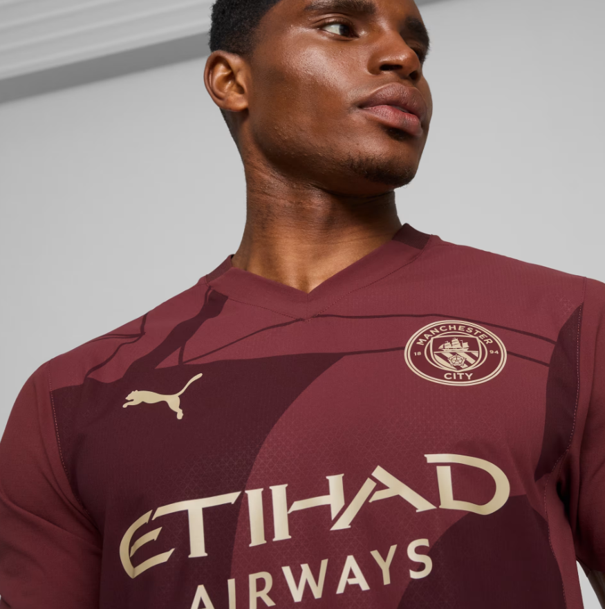 Puma Manchester City 2024 -25 Authentic Third Jersey - Light Blue/Marine Blue