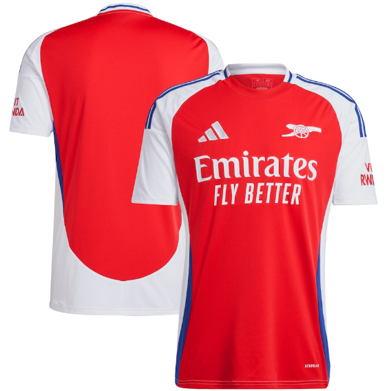 adidas Arsenal 2024-25 Home Jersey - Better Scarlet/White