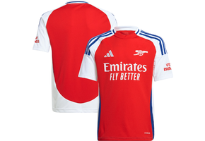 adidas Arsenal 2024 - 25 Youth Home Jersey - Better Scarlet/White/Gold