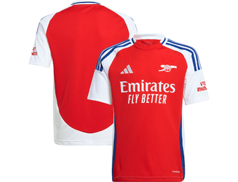 adidas Arsenal 2024 - 25 Youth Home Jersey - Better Scarlet/White/Gold