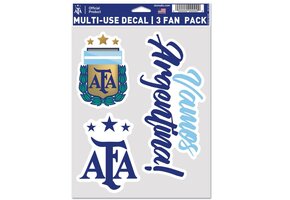 WinCraft Argentina National Team Multi Use 3 Pack Soccer Fan Decal