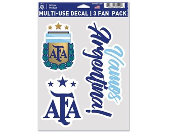 WinCraft Argentina National Team Multi Use 3 Pack Soccer Fan Decal
