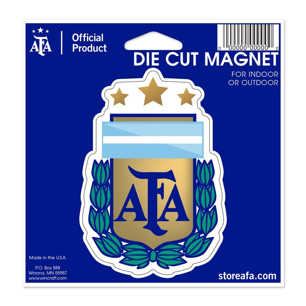 WinCraft Argentina National Team Crest Die-Cut 4.5 x 6 Magnet